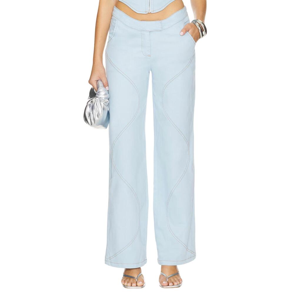 NEW BY.DYLN ramona wide leg pant in light blue